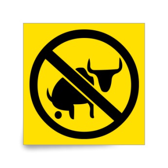 No bullshit sign | CustomStickers.net